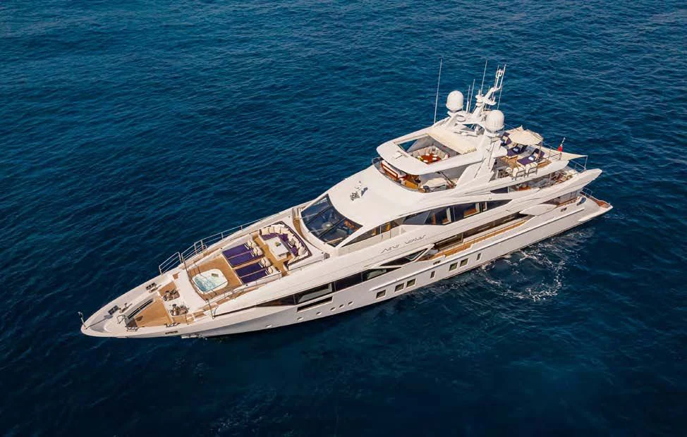 a boat in the water aboard NEW WAVES Yacht for Sale