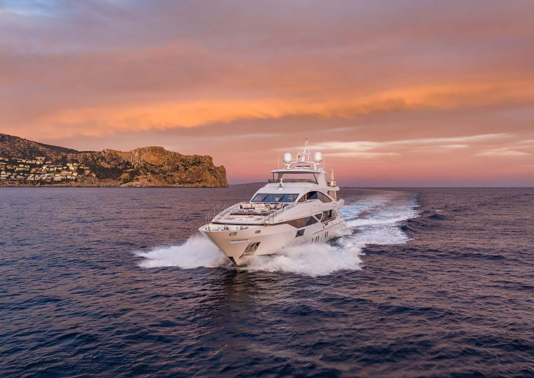 a boat on the water aboard NEW WAVES Yacht for Sale