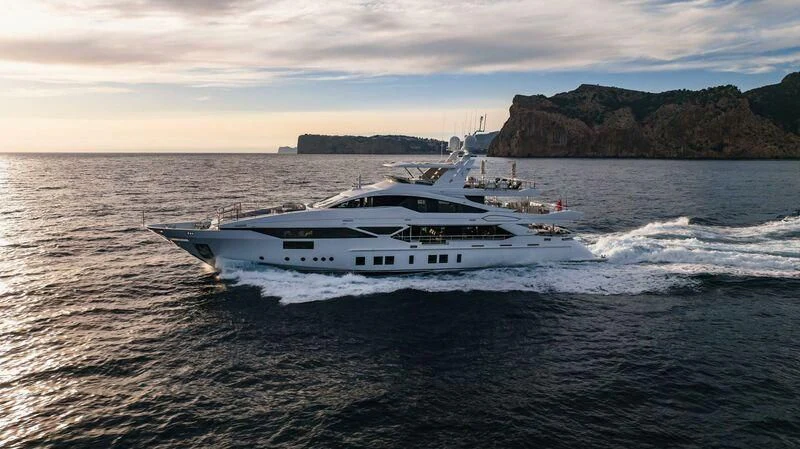 a boat on the water aboard NEW WAVES Yacht for Sale