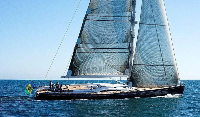 a sailboat on the water aboard MRS SEVEN Yacht for Sale