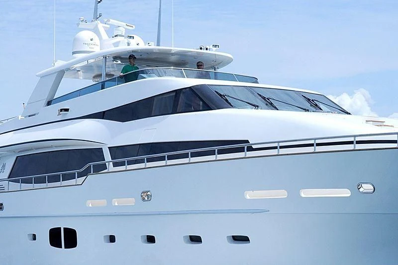 a person standing on a yacht aboard BW Yacht for Sale