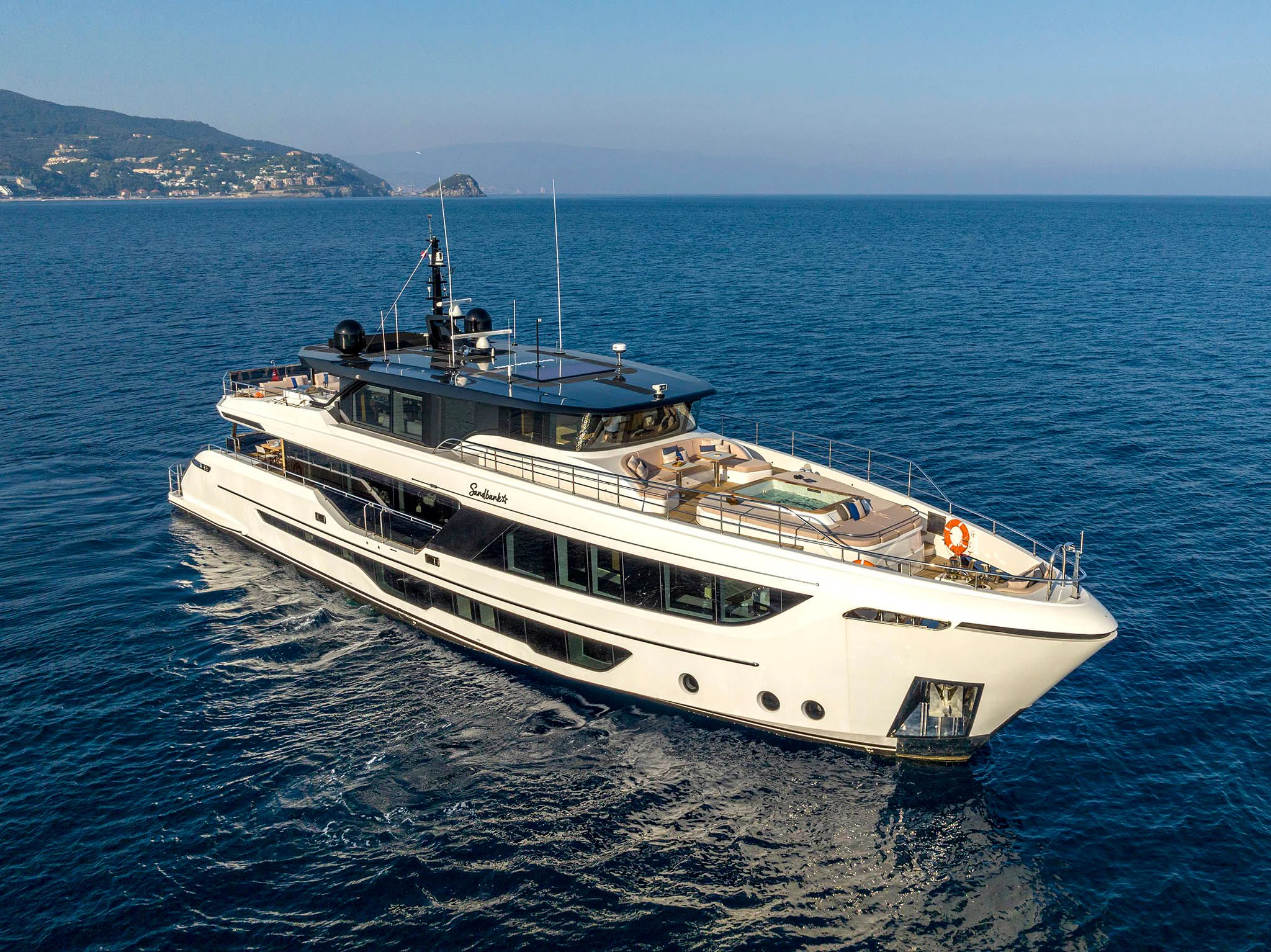a boat on the water aboard ALKHADRA Yacht for Charter