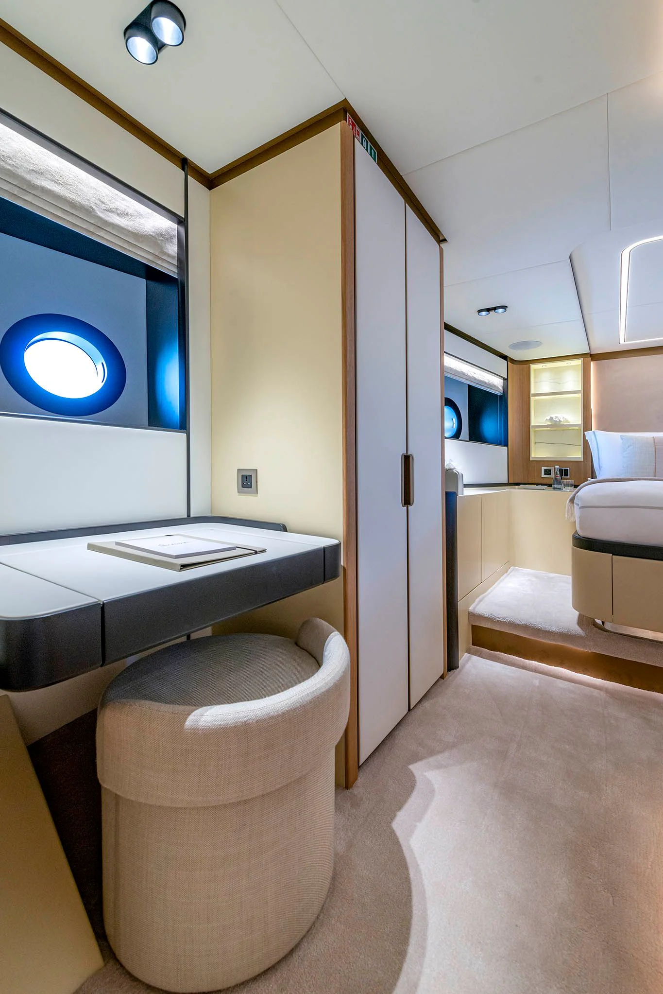 a bathroom with a toilet and a sink aboard ALKHADRA Yacht for Charter
