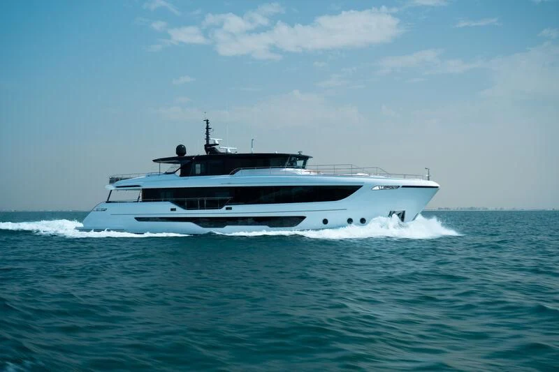 a boat on the water aboard ALKHADRA Yacht for Charter