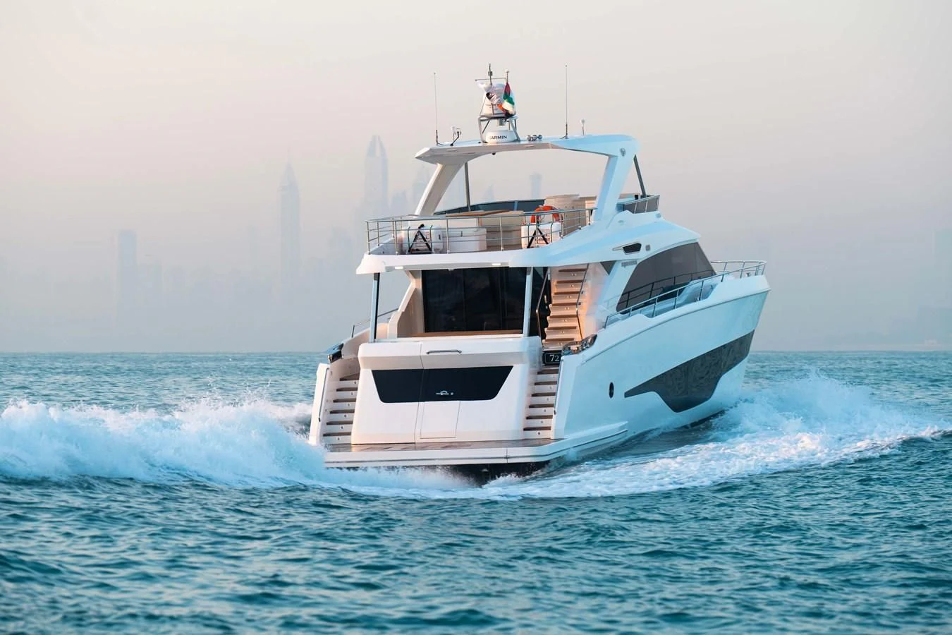 a boat in the water aboard ALKHADRA Yacht for Charter
