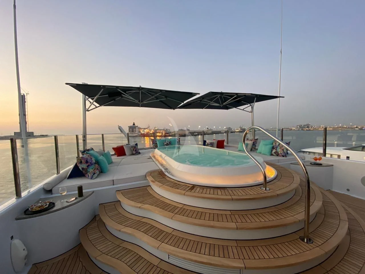 a boat on the water aboard SEA RHAPSODY Yacht for Sale