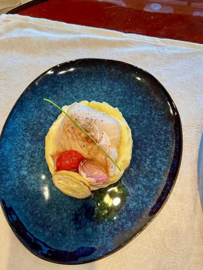 a bowl of food aboard NOTORIOUS Yacht for Sale