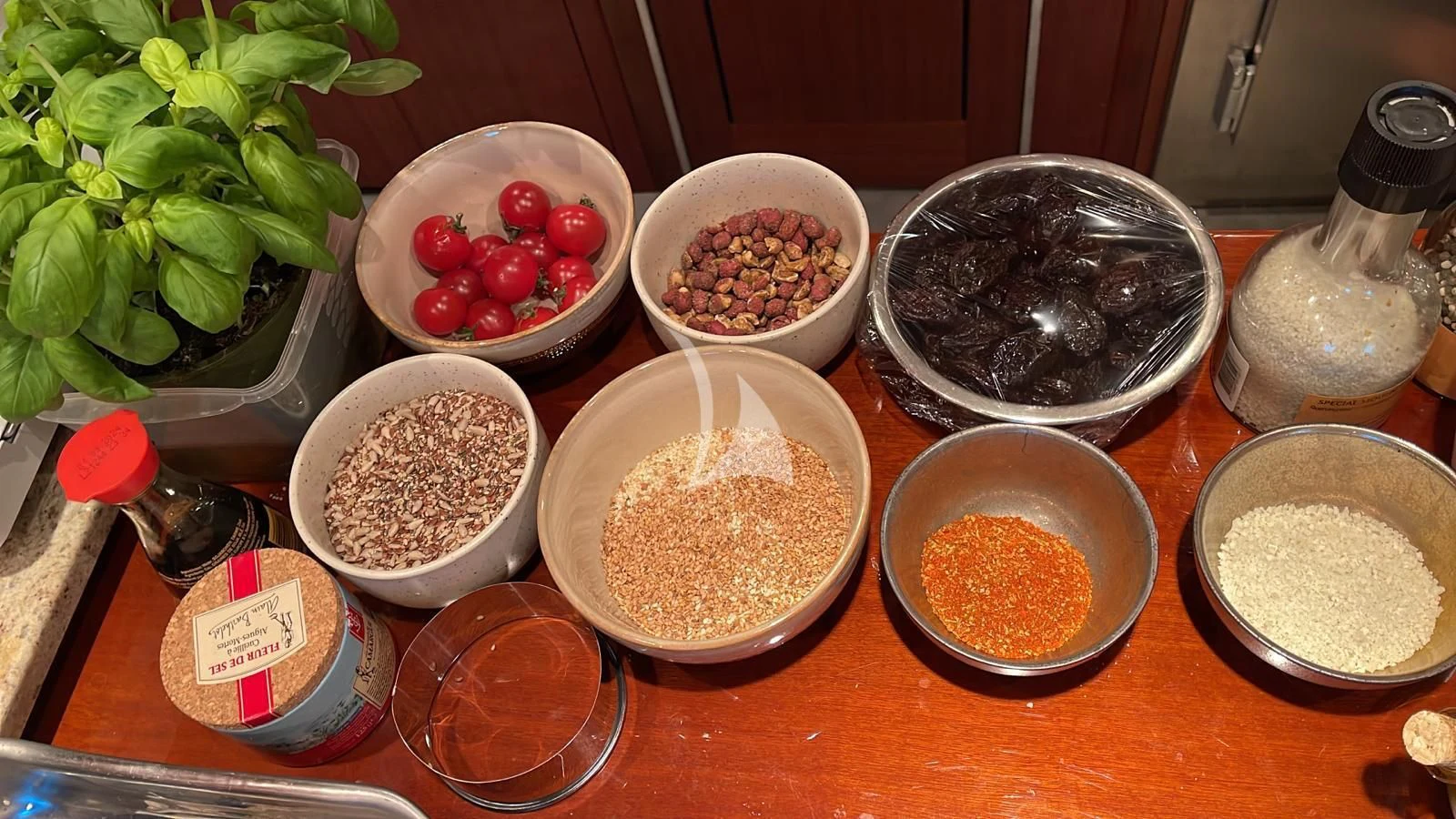 a table full of food aboard NOTORIOUS Yacht for Sale