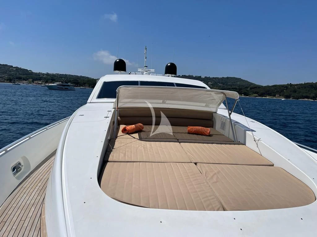a boat on the water aboard NOTORIOUS Yacht for Sale