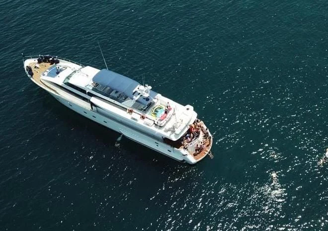 a boat in the water aboard MISS CANDY Yacht for Charter