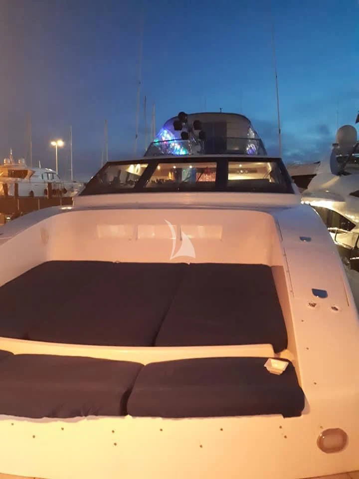 the back of a car aboard MISS CANDY Yacht for Charter