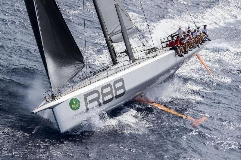 a boat with a large crowd of people on it aboard LUCKY Yacht for Sale