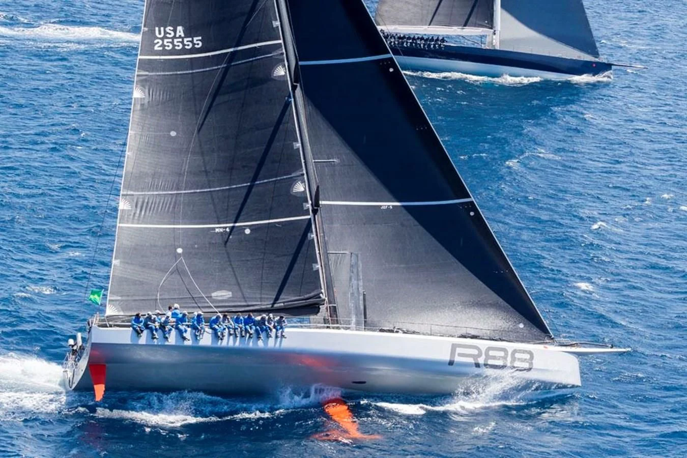 a group of people on a sailboat aboard LUCKY Yacht for Sale