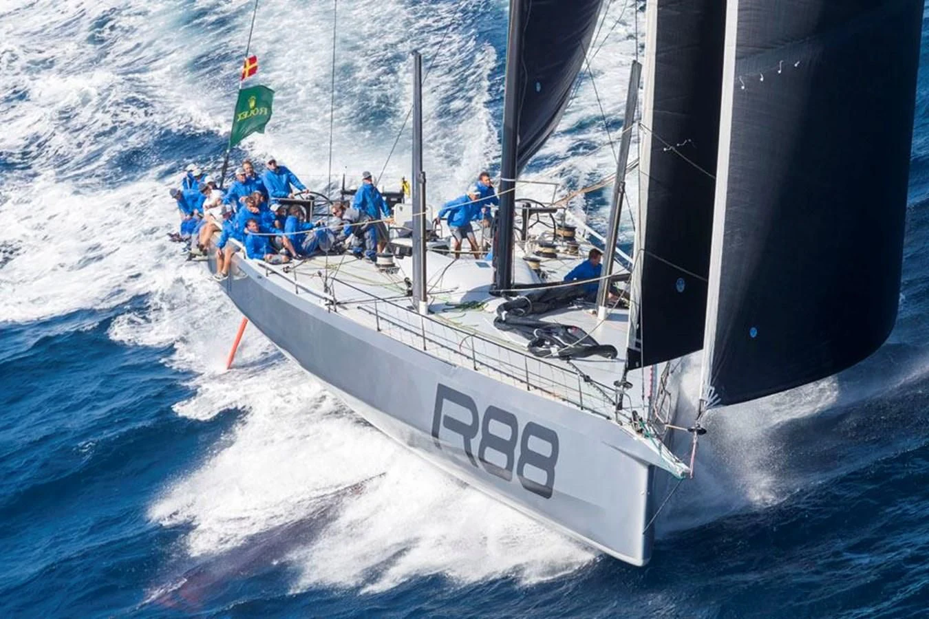 a boat on the water aboard LUCKY Yacht for Sale