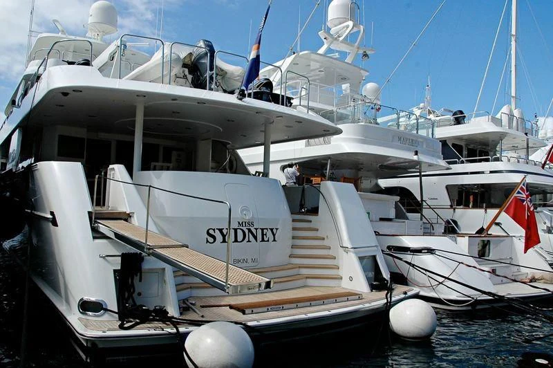a boat on the water aboard VIZIATA Yacht for Sale
