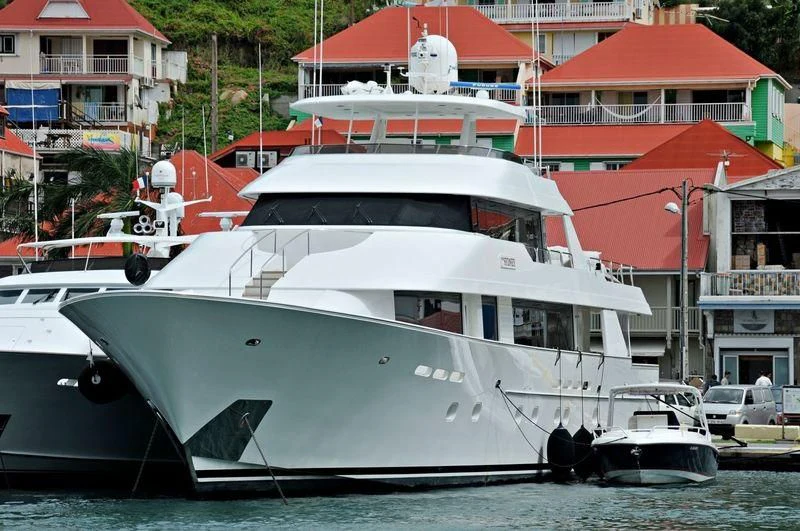 a boat on the water aboard VIZIATA Yacht for Sale