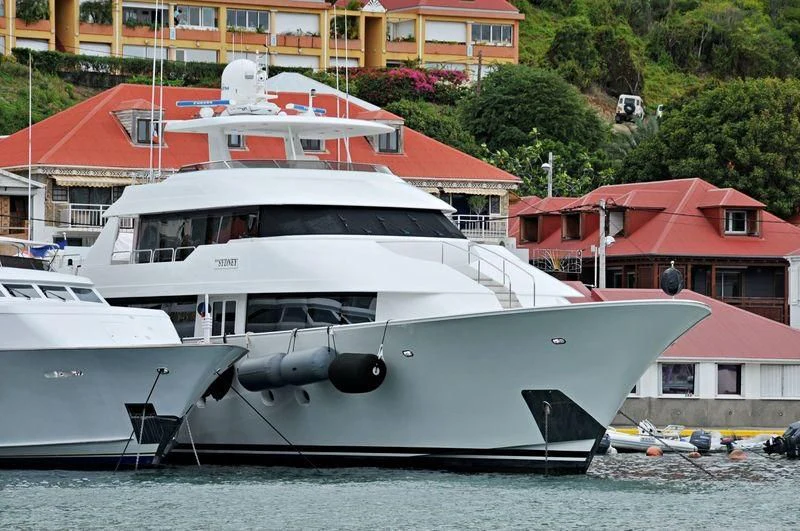 a couple of boats are parked in the water aboard VIZIATA Yacht for Sale