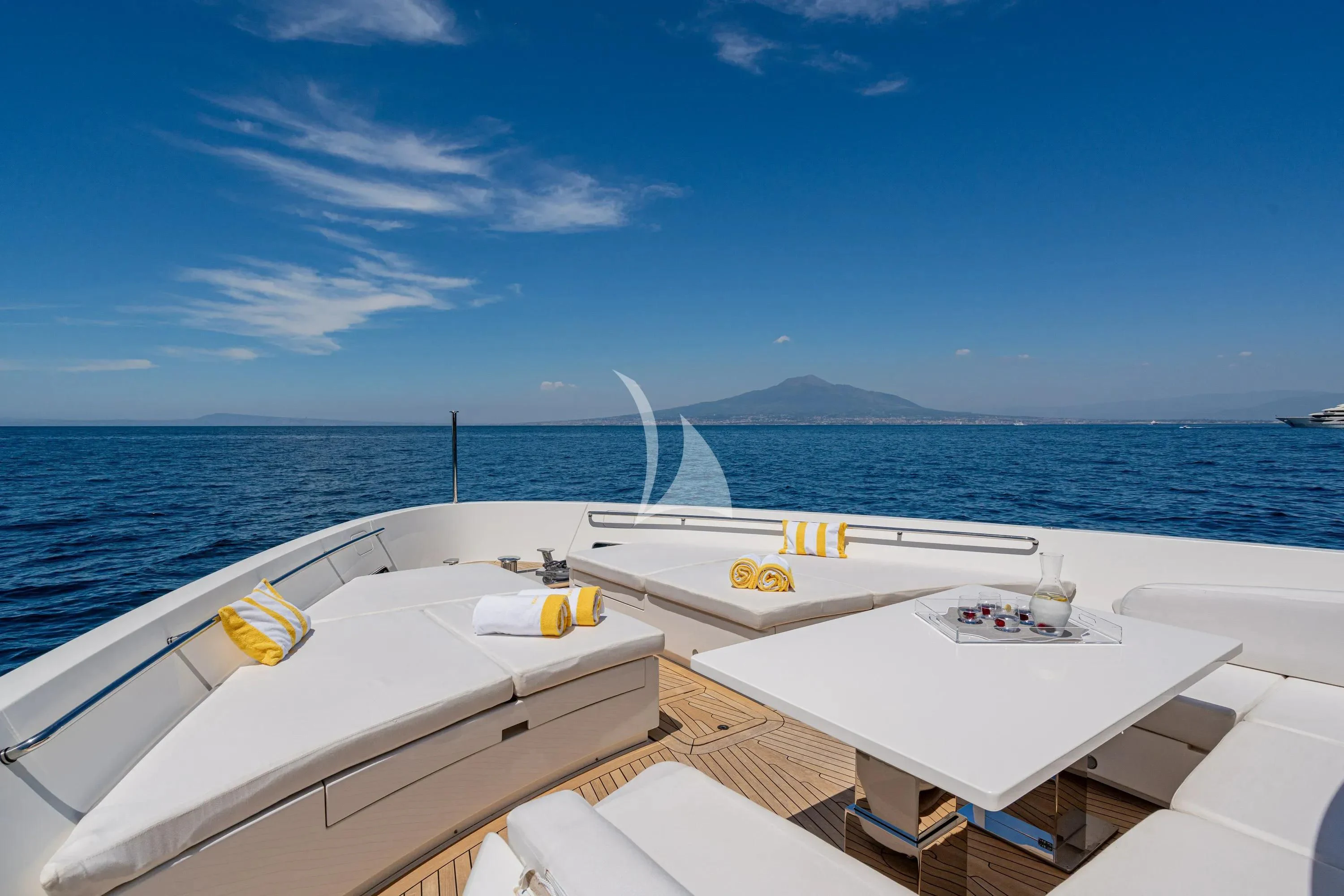 a boat on the water aboard DANIDA Yacht for Charter