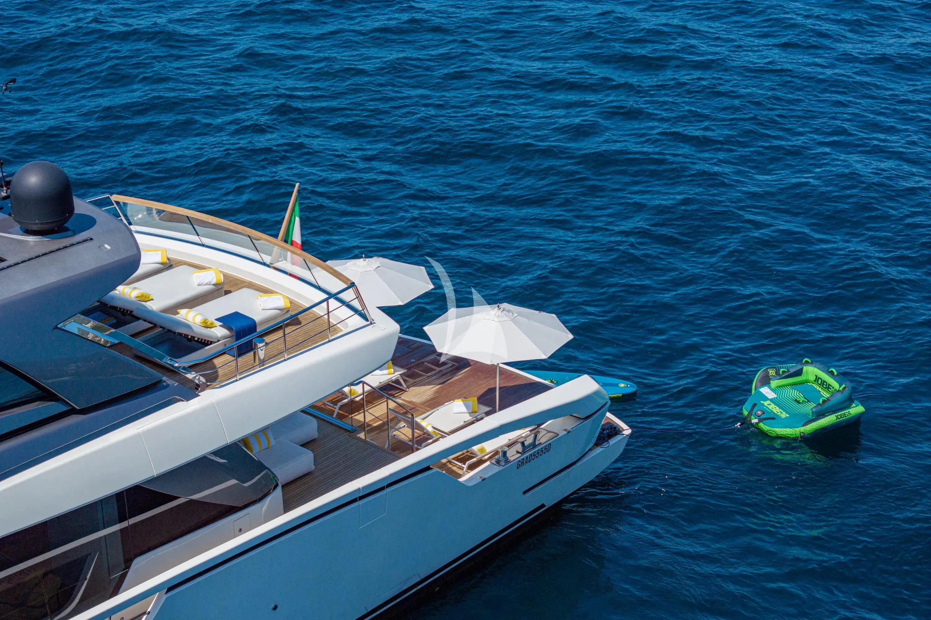 a boat in the water aboard DANIDA Yacht for Charter