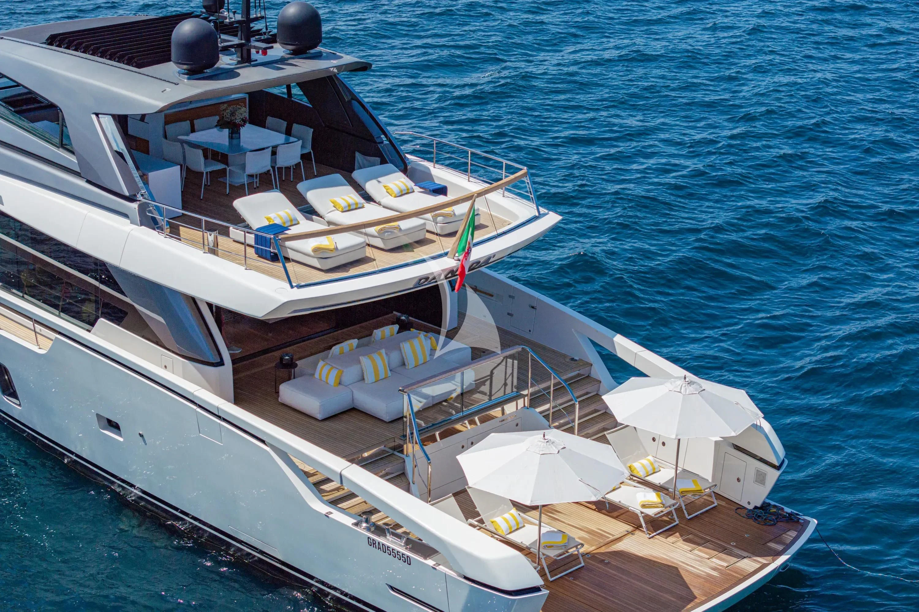 a boat on the water aboard DANIDA Yacht for Charter