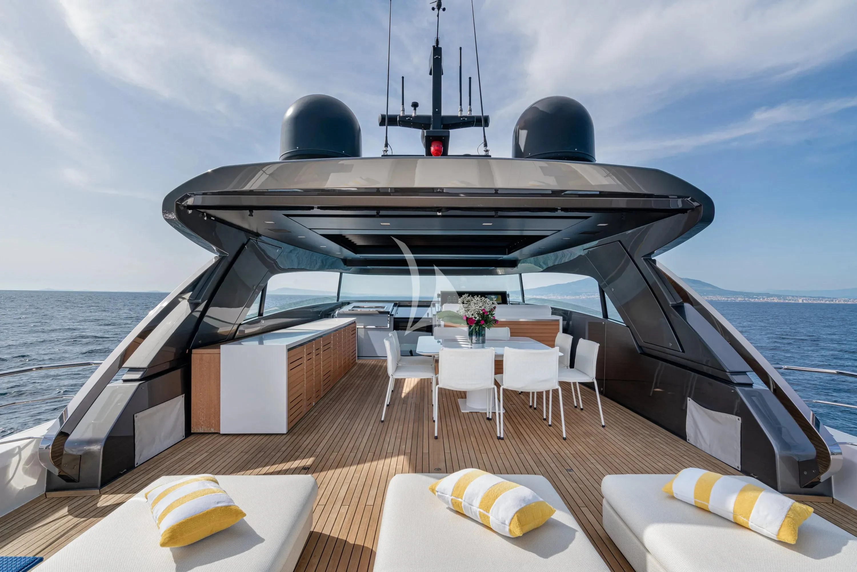 a boat on the water aboard DANIDA Yacht for Charter