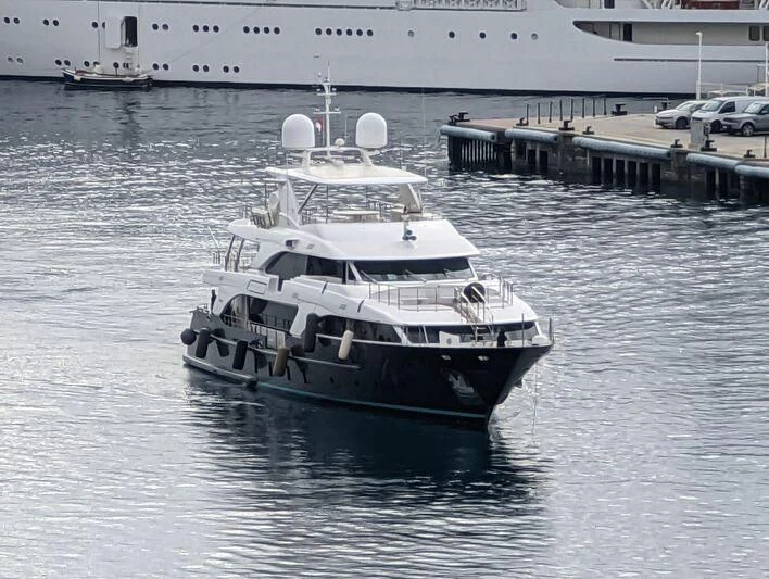 a boat on the water aboard ITHAKA Yacht for Sale