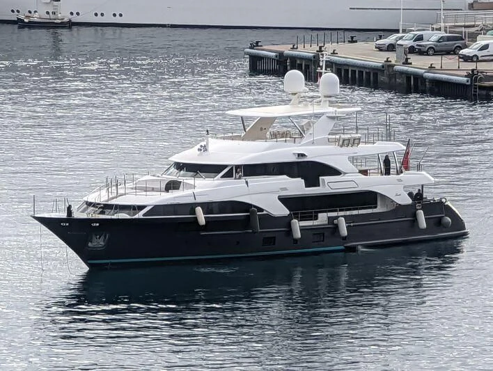 a boat in the water aboard ITHAKA Yacht for Sale