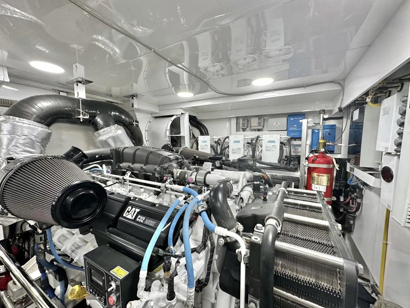 a room with machinery aboard CRUMDALE Yacht for Sale