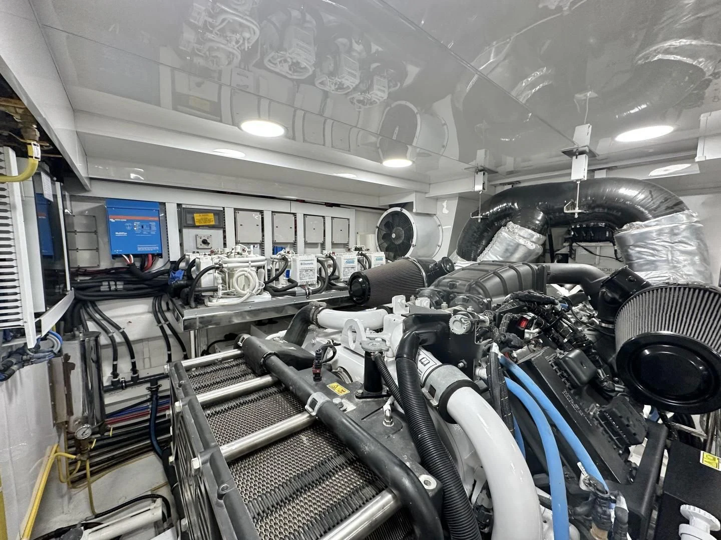 a room with machinery and equipment aboard CRUMDALE Yacht for Sale