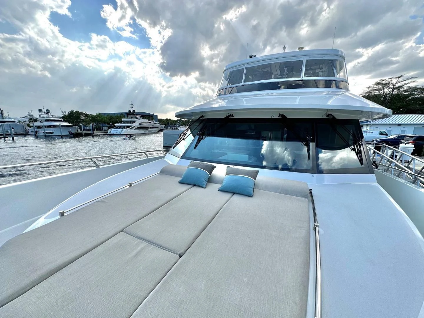 a boat on a water body aboard CRUMDALE Yacht for Sale