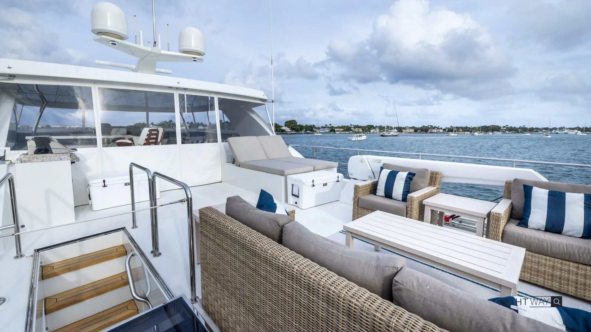a boat on the water aboard CRUMDALE Yacht for Sale
