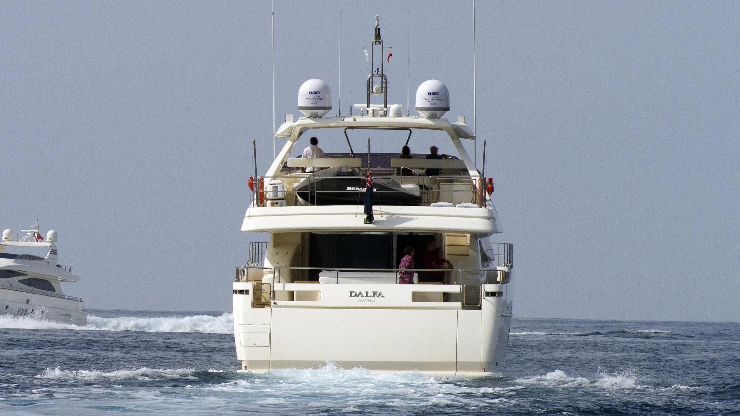 a boat in the water aboard PATRON Yacht for Sale