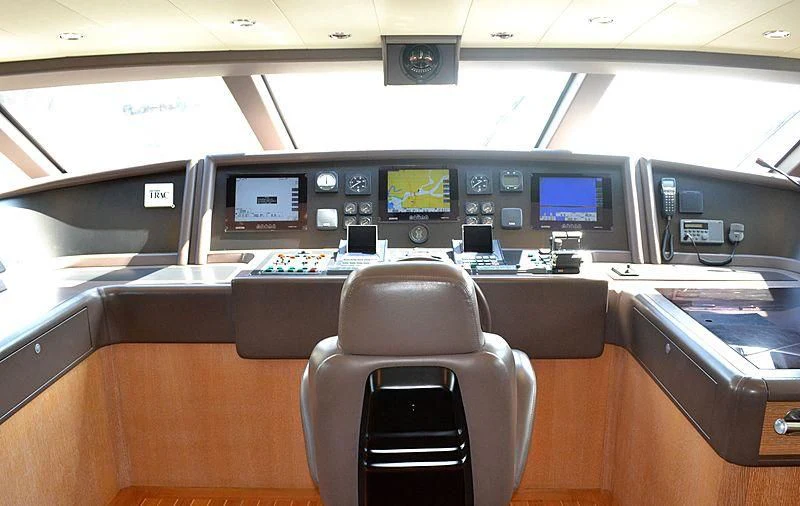 inside of an airplane aboard MISS ADO Yacht for Sale
