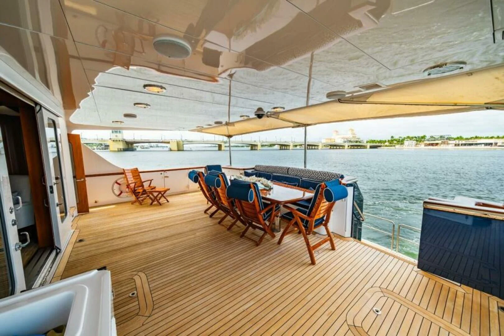 a boat on the water aboard LEGACY Yacht for Sale