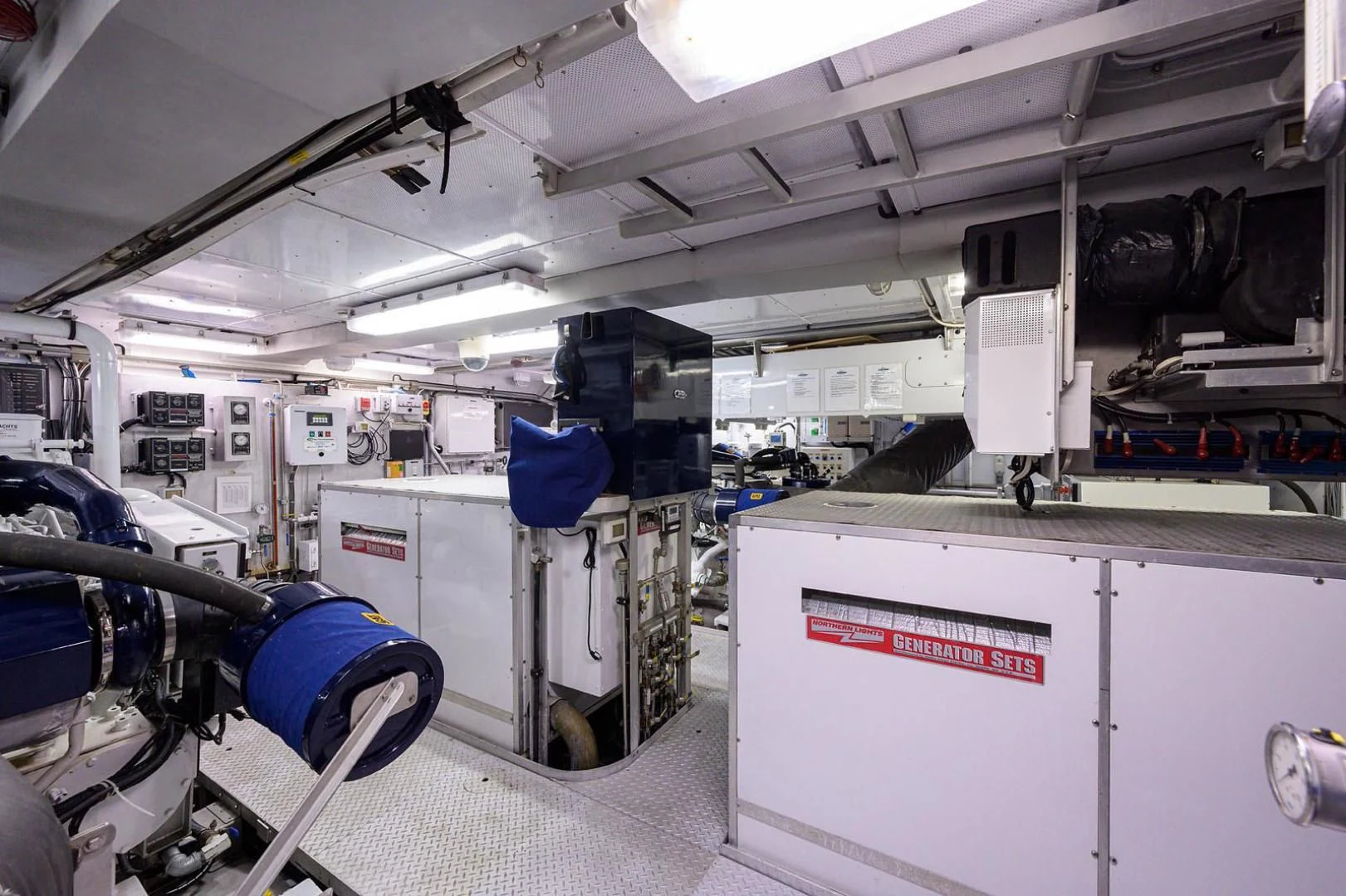 a close-up of a machine aboard LEGACY Yacht for Sale