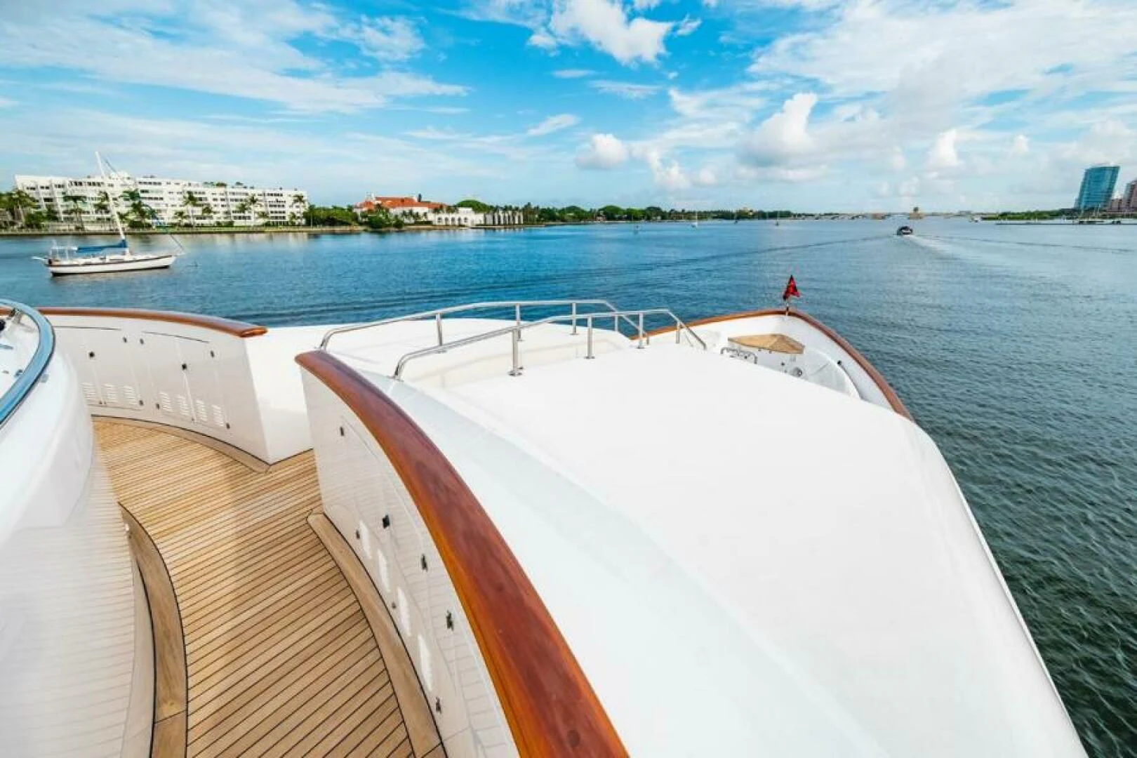 a boat on the water aboard LEGACY Yacht for Sale