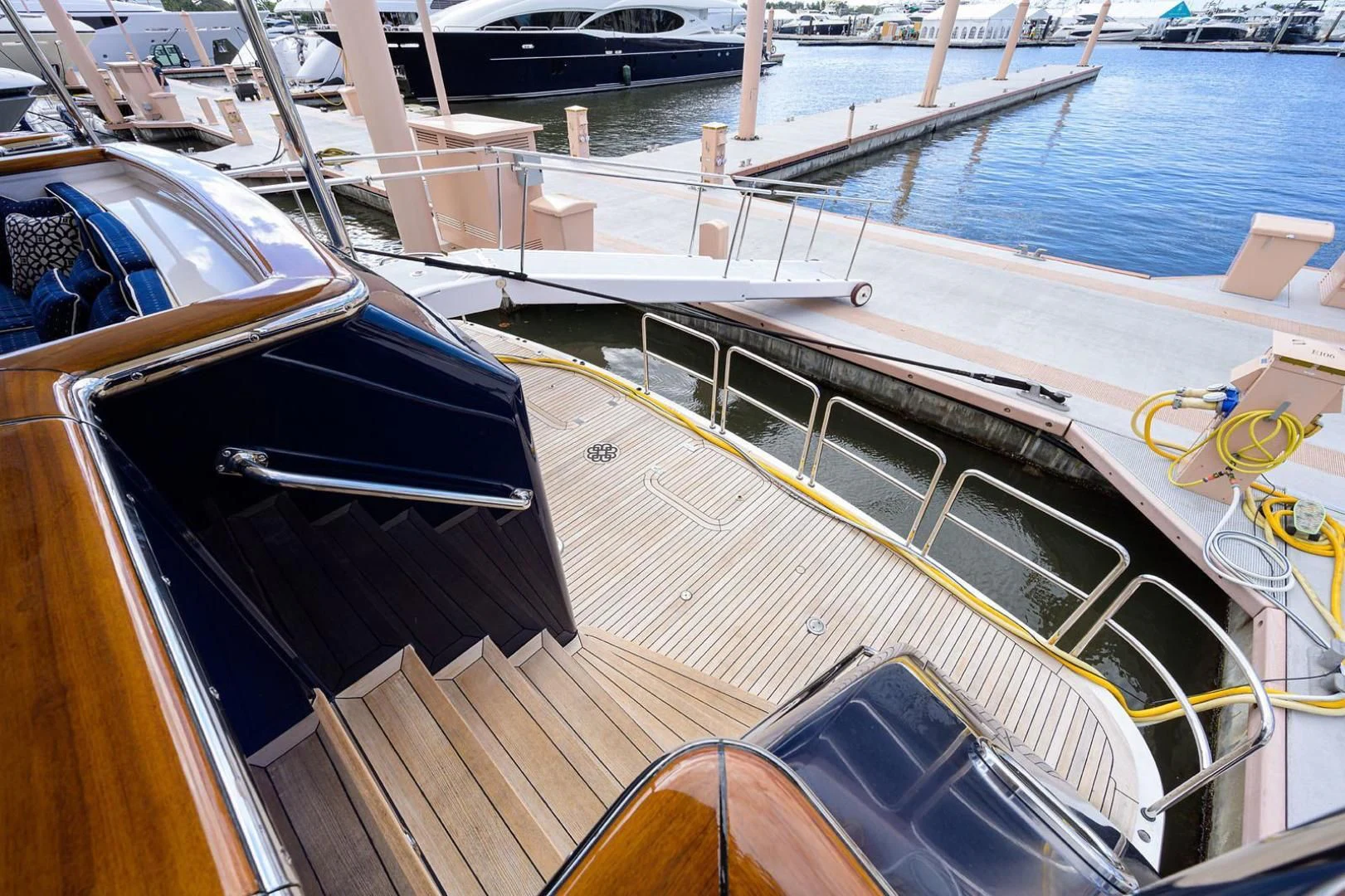a boat on the water aboard LEGACY Yacht for Sale