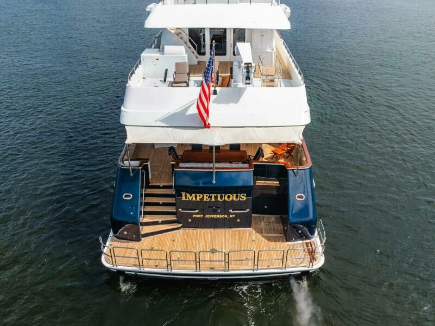 a boat on the water aboard LEGACY Yacht for Sale
