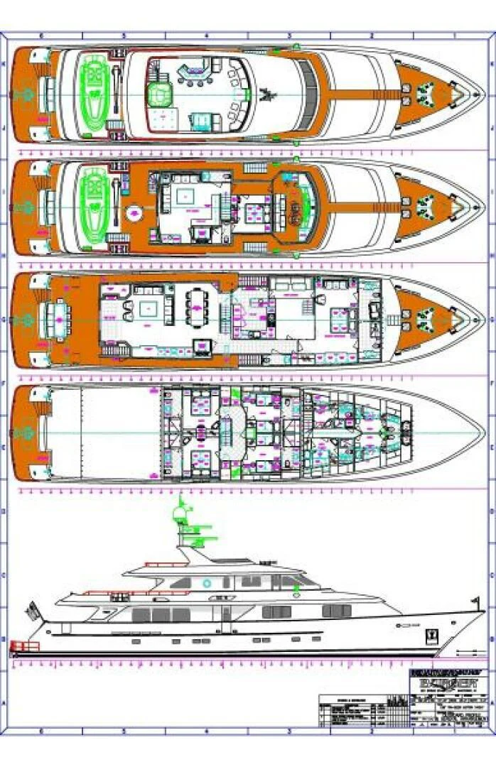 diagram aboard LEGACY Yacht for Sale