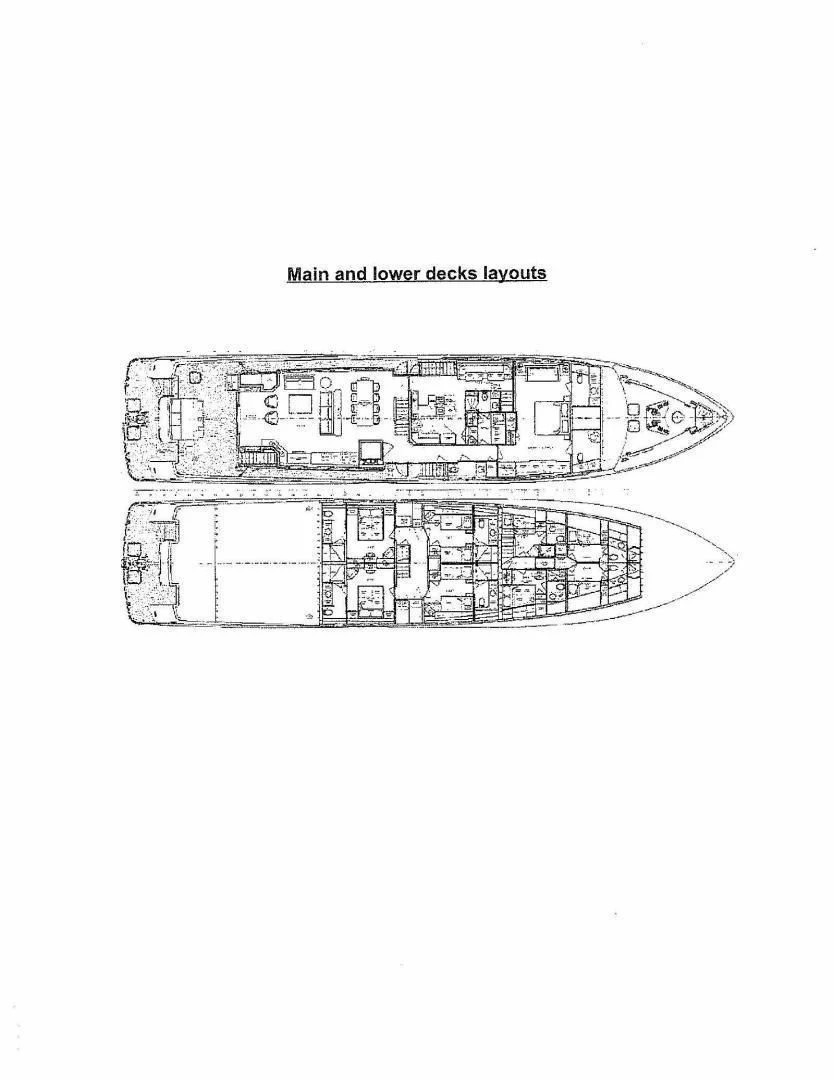diagram aboard LEGACY Yacht for Sale