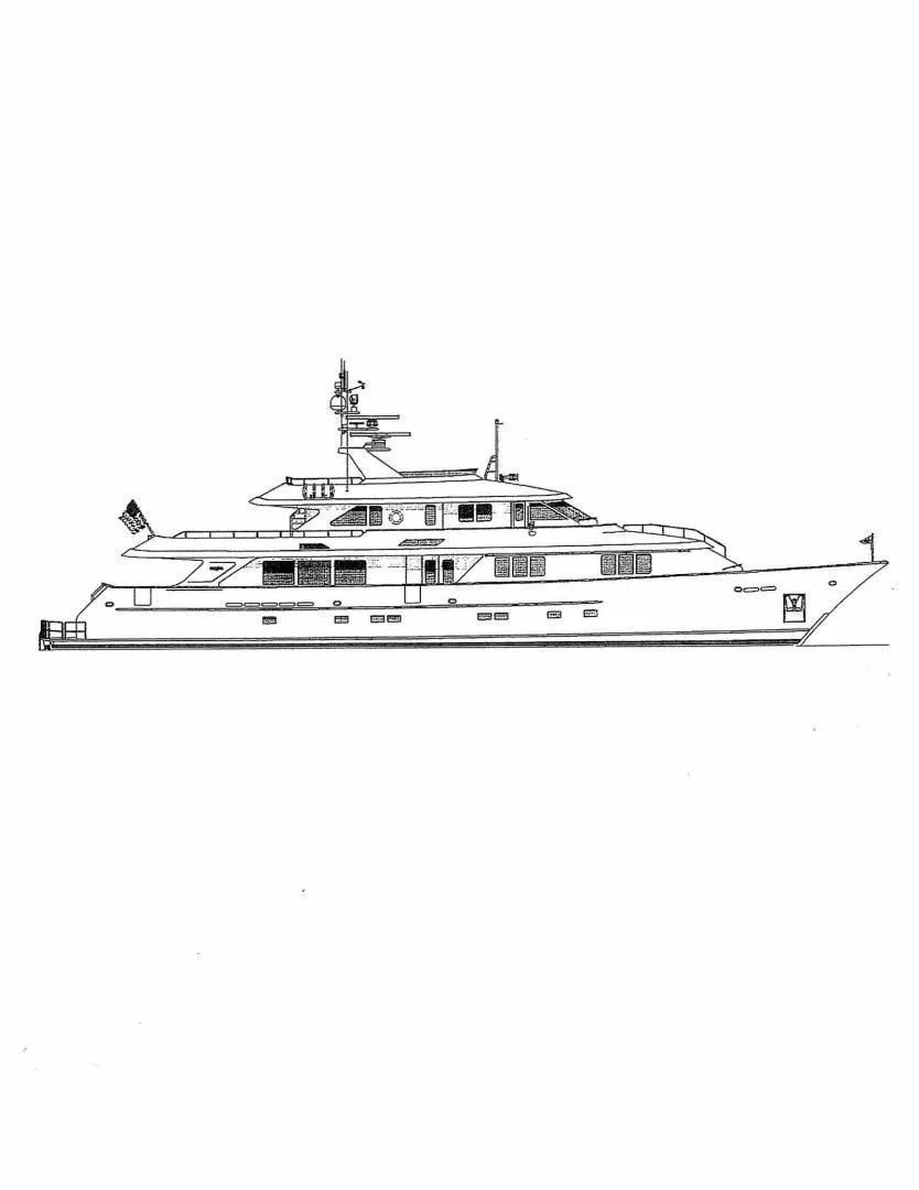 diagram, engineering drawing aboard LEGACY Yacht for Sale