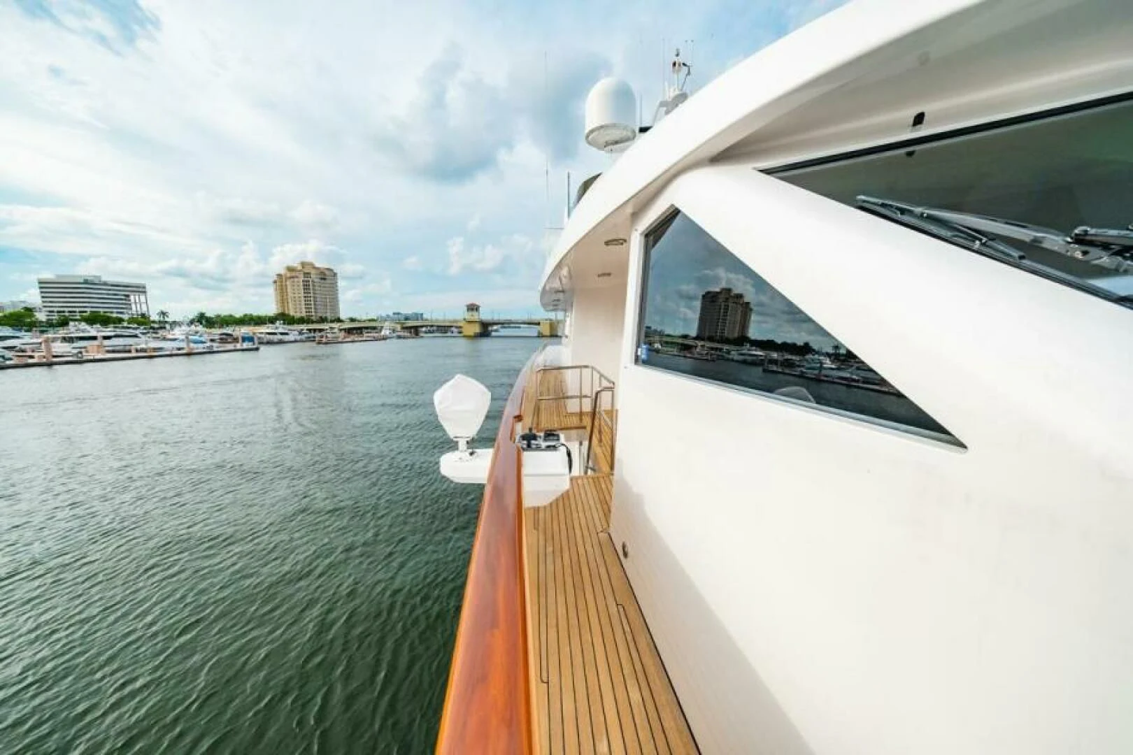 a boat on the water aboard LEGACY Yacht for Sale