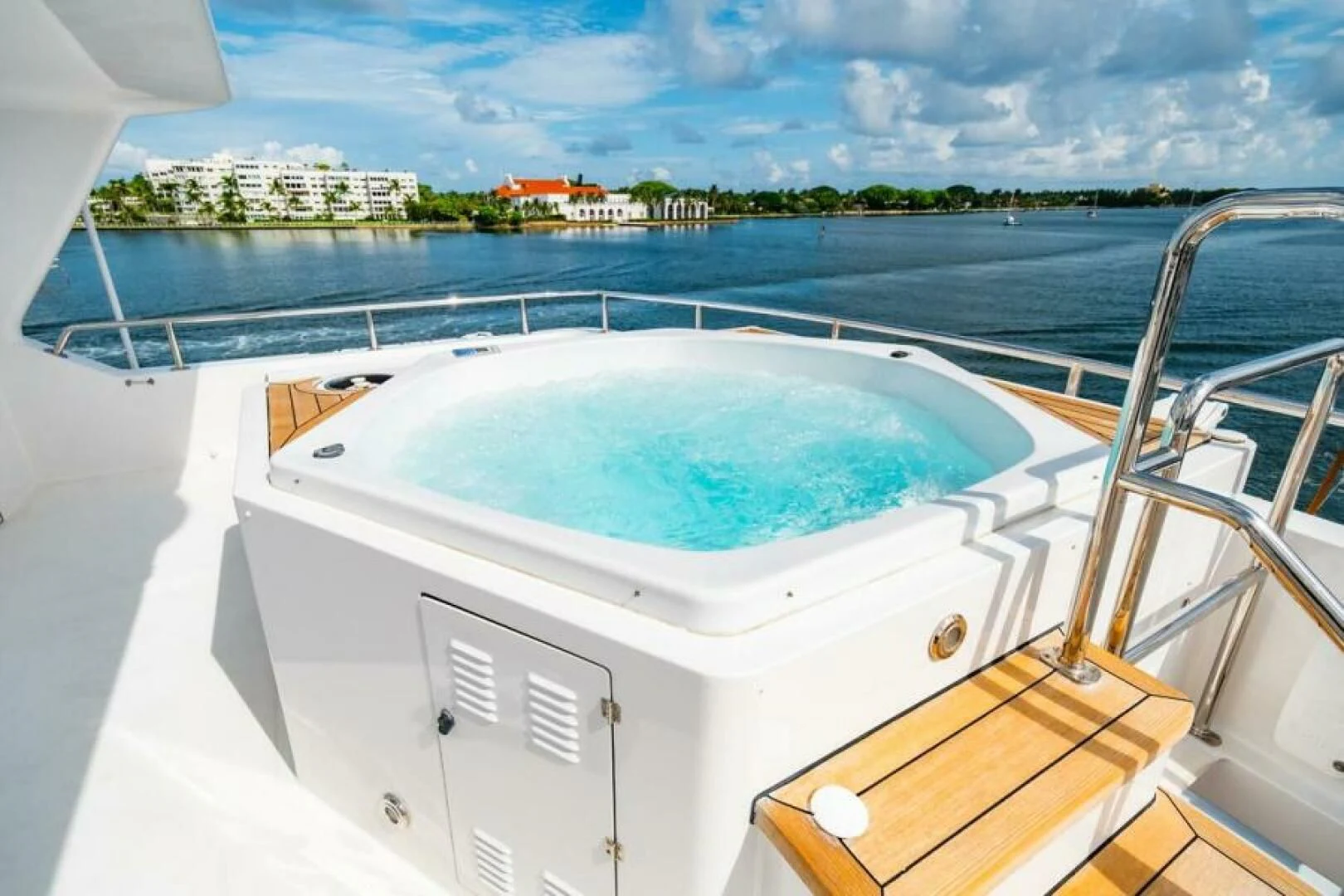 a pool on a boat aboard LEGACY Yacht for Sale