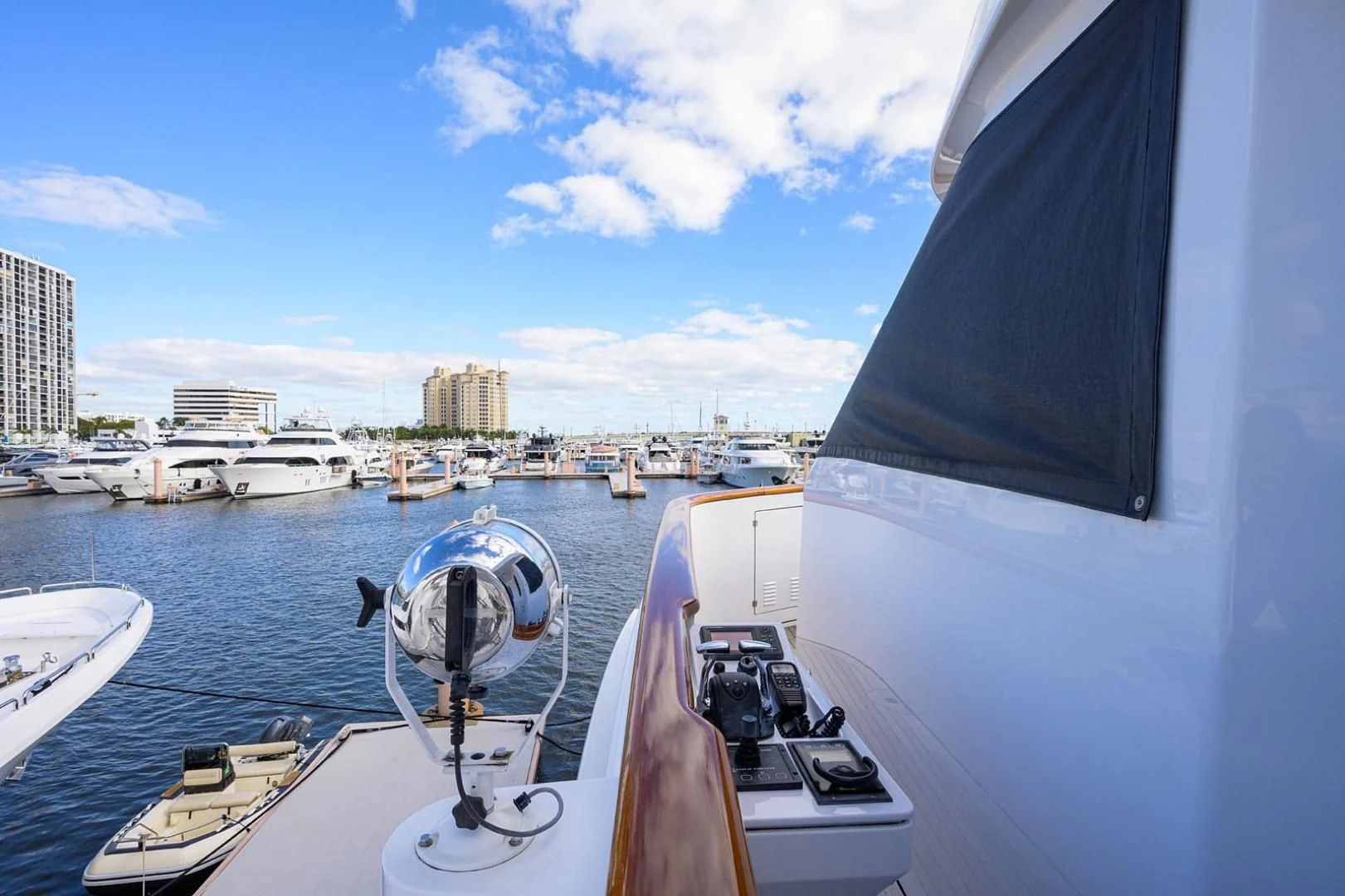 a boat on the water aboard LEGACY Yacht for Sale