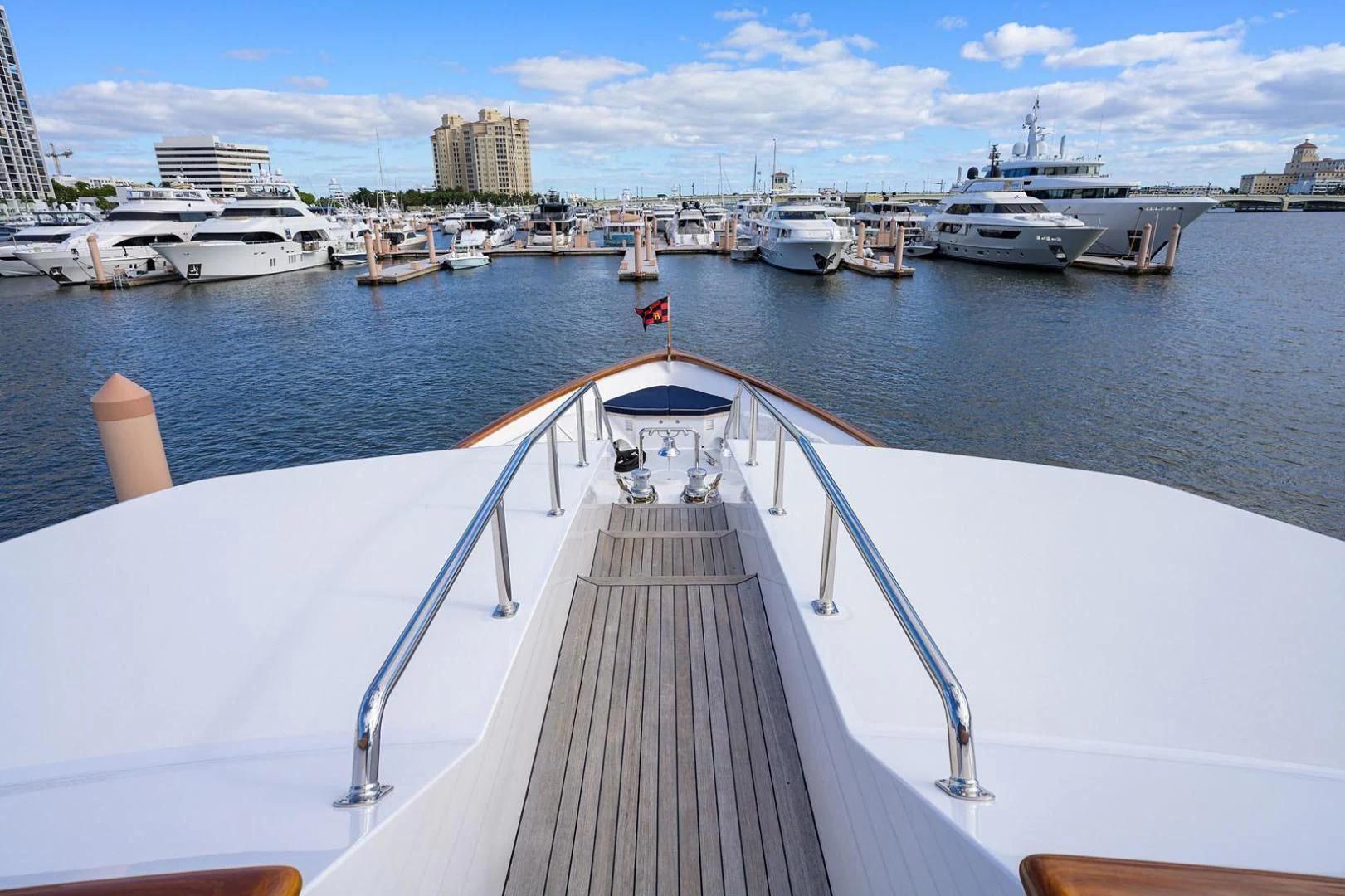 a dock with boats on it aboard LEGACY Yacht for Sale
