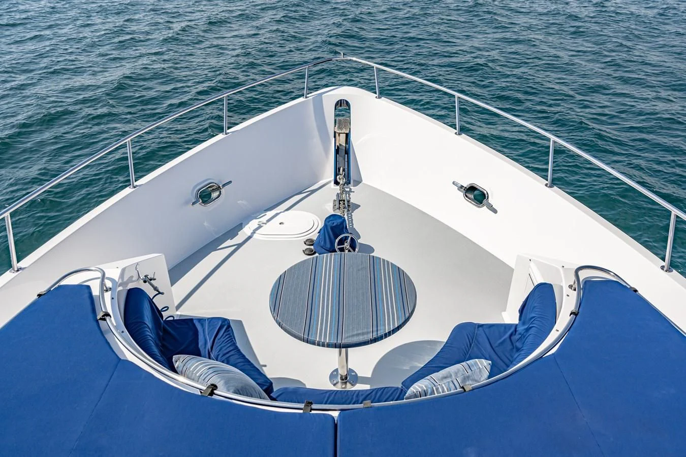a boat in the water aboard LONE WOLF Yacht for Sale