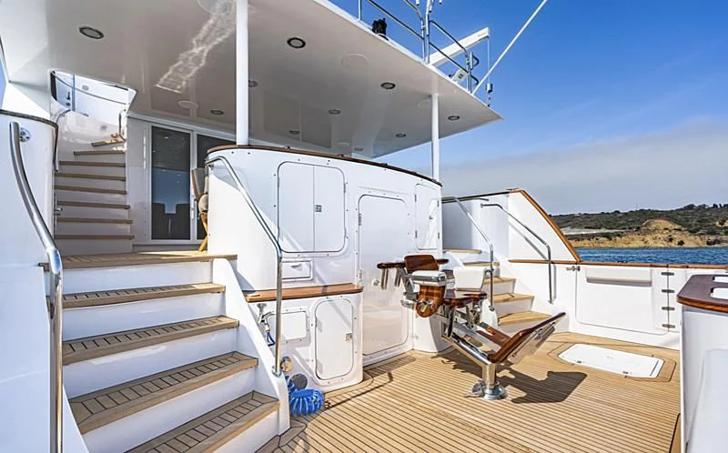 a boat on the water aboard LONE WOLF Yacht for Sale