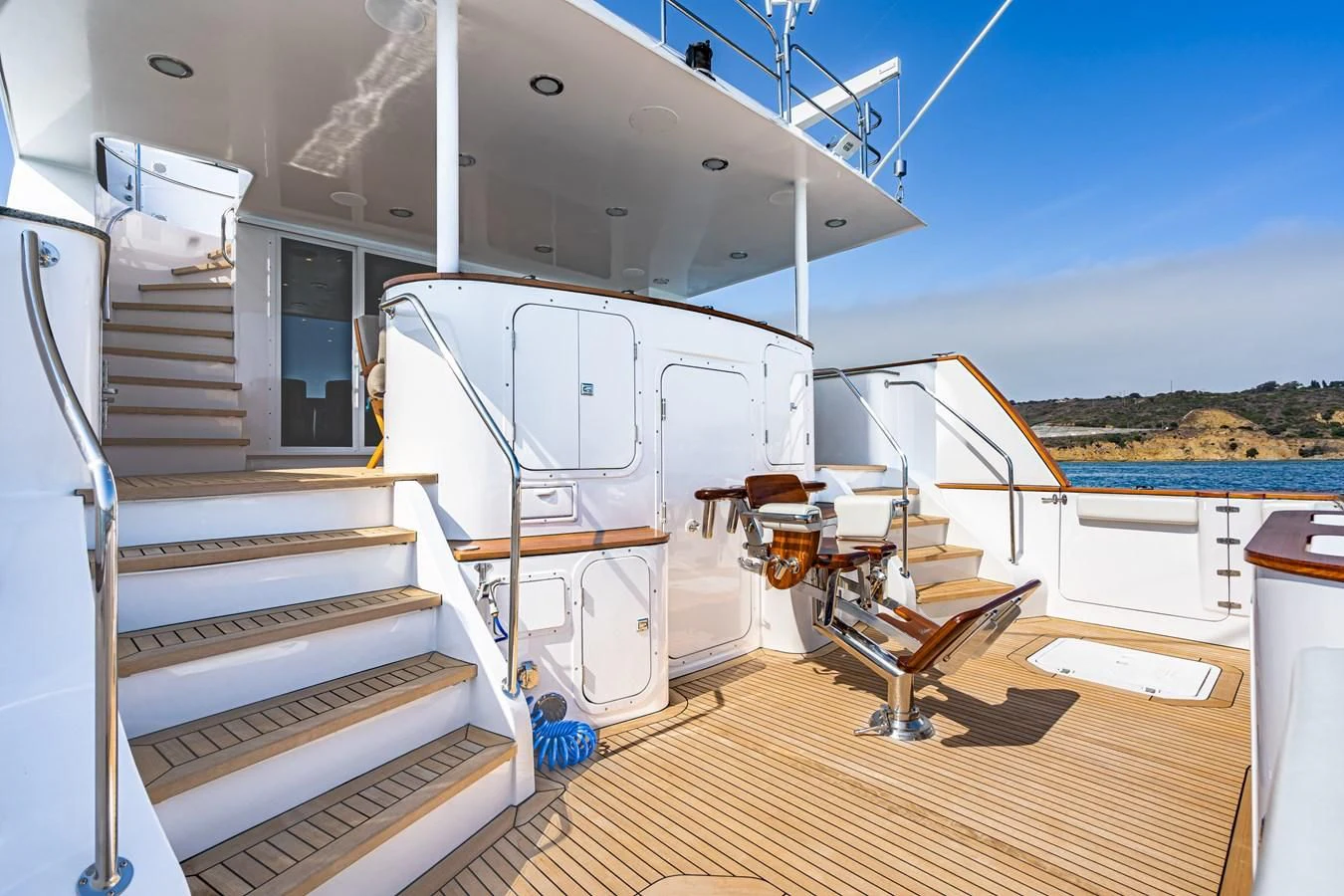 a boat on the water aboard LONE WOLF Yacht for Sale