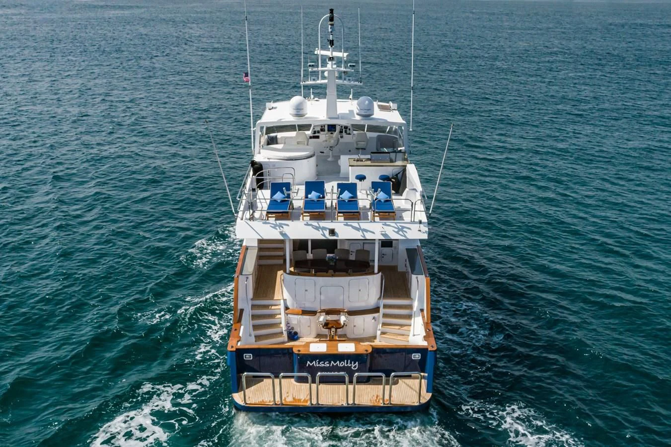 a boat in the water aboard LONE WOLF Yacht for Sale
