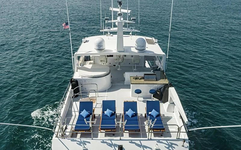 a boat on the water aboard LONE WOLF Yacht for Sale